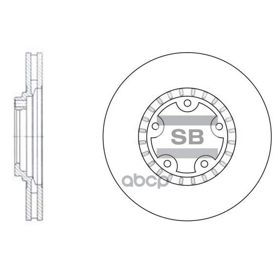 Купить ДИСК ТОРМОЗНОЙ HYUNDAI H1/STAREX 01-/PORTER 04- ПЕРЕДНИЙ ВЕНТ.D 274ММ. SD1030