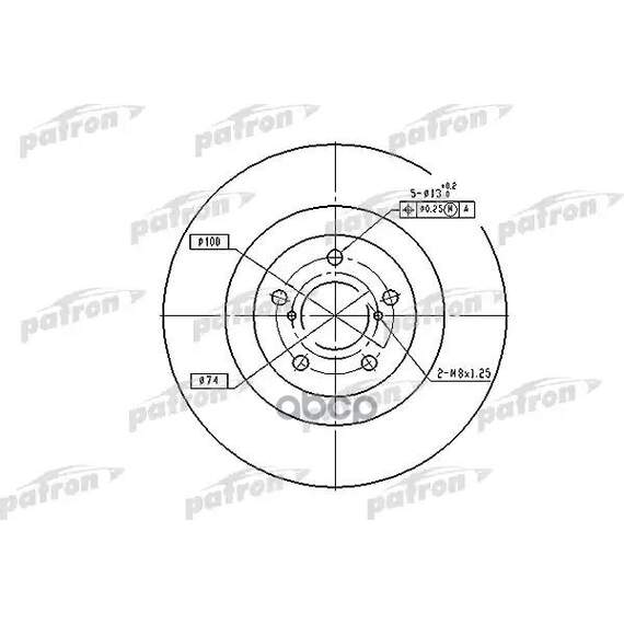 Купить ДИСК ТОРМОЗНОЙ ПЕРЕДН PBD7004