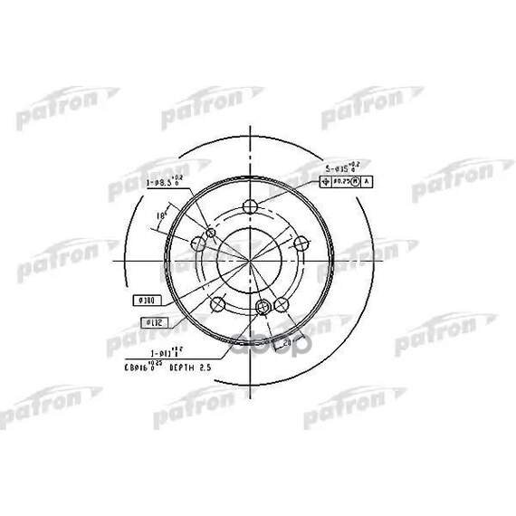 Купить ТОРМОЗНОЙ ДИСК PBD1583 (DF1583)