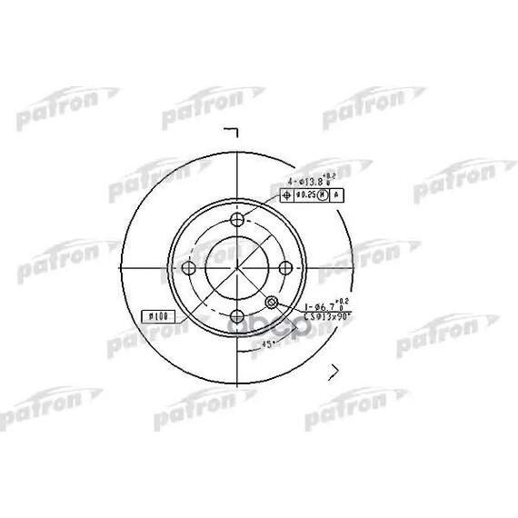 Купить ТОРМОЗНОЙ ДИСК PBD1516 (DF1516)