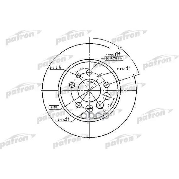 Купить ТОРМОЗНОЙ ДИСК PBD1674 (DF1674)