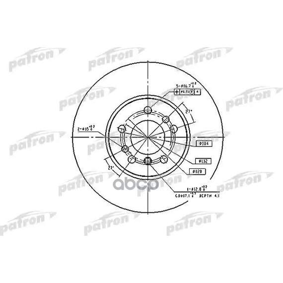 Купить ДИСК ТОРМОЗНОЙ ПЕРЕДН PBD4187