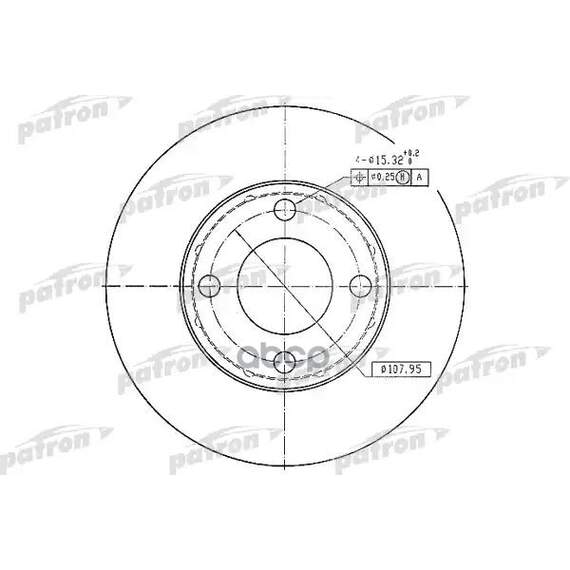 Купить ТОРМОЗНОЙ ДИСК PBD1530 (DF1530)