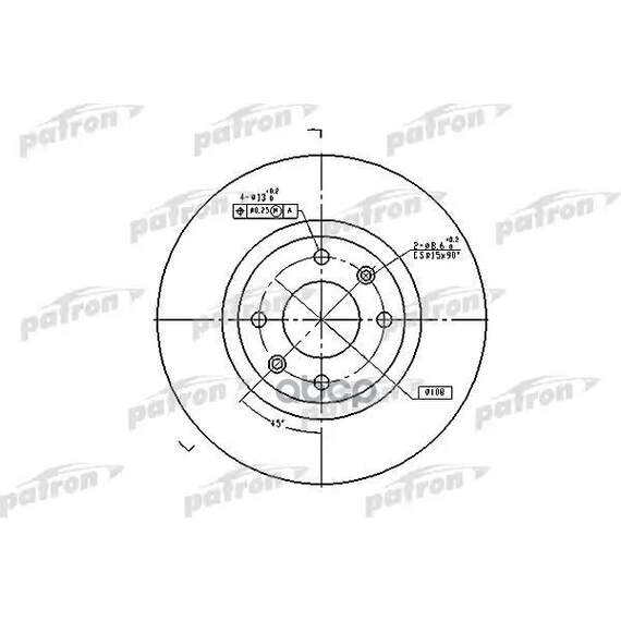 Купить ДИСК ТОРМОЗНОЙ ПЕРЕДН PBD4183