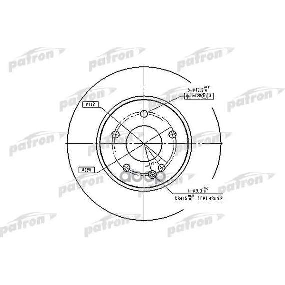 Купить ДИСК ТОРМОЗНОЙ ПЕРЕДН PBD2779