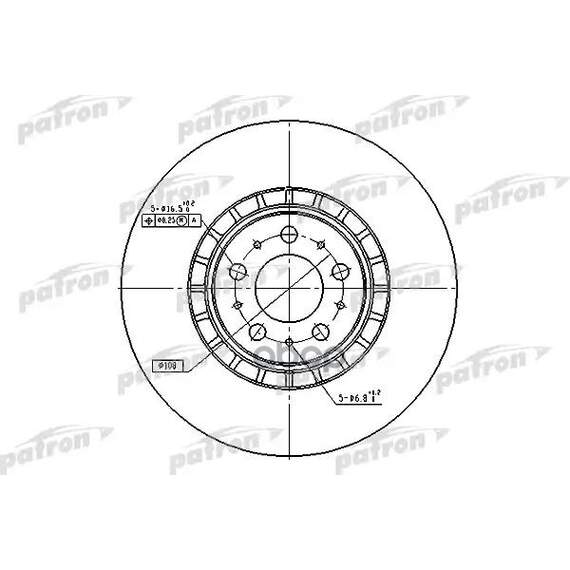 Купить ДИСК ТОРМОЗНОЙ ПЕРЕДН PBD4340