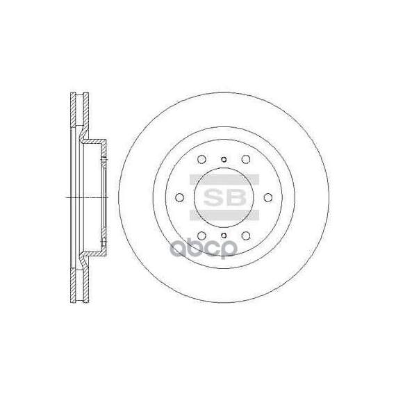 Купить ДИСК ТОРМОЗНОЙ ПЕРЕДНИЙ MITSUBISHI PAJERO IV SD4324