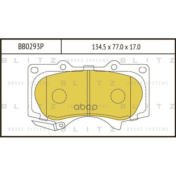 Купить КОЛОДКИ ТОРМОЗНЫЕ ДИСКОВЫЕ ПЕРЕДНИЕ TOYOTA LAND CRUISER PRADO 120 02- BB0293P