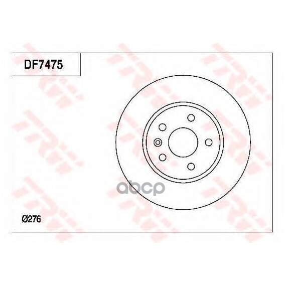 Купить ДИСК ТОРМОЗНОЙ ПЕРЕДНИЙ CHEVROLET AVEO (T300), CRUZE (J300), OPEL ASTRA J DF7475