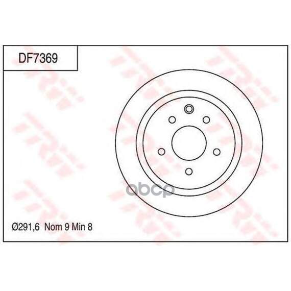 Купить ДИСК ТОРМОЗНОЙ ЗАДНИЙ NISSAN JUKE, QASHQAI, TEANA I-II (292ММ) DF7369