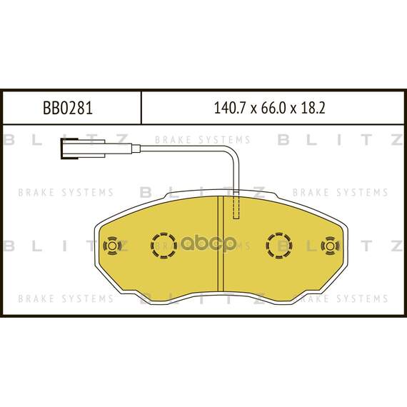 Купить КОЛОДКИ ТОРМОЗНЫЕ ДИСКОВЫЕ ПЕРЕДНИЕ CITROEN JUMPER 02-FIAT DUCATO 02-PEUGEOT BOXER 02- BB0281