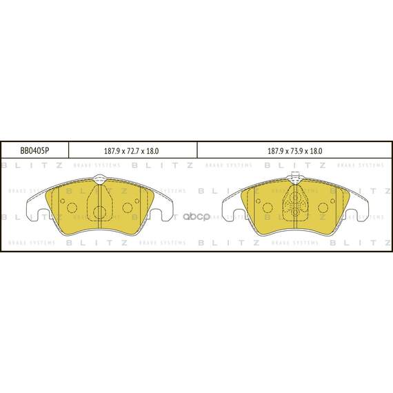 Купить КОЛОДКИ ТОРМОЗНЫЕ ДИСКОВЫЕ ПЕРЕДНИЕ AUDI A4/A5 07- BB0405P
