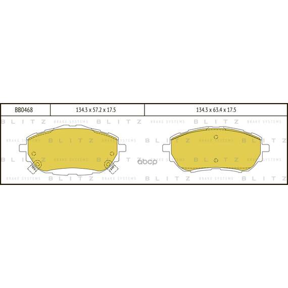 Купить КОЛОДКИ ТОРМОЗНЫЕ ДИСКОВЫЕ ПЕРЕДНИЕ TOYOTA AURIS/COROLLA 12- BB0468