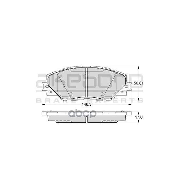 Купить КОЛОДКИ ТОРМОЗНЫЕ ДИСКОВЫЕ ПЕРЕДНИЕ ПОДХОДЯТ ДЛЯ TOYOTA RAV4 05 AN-732K