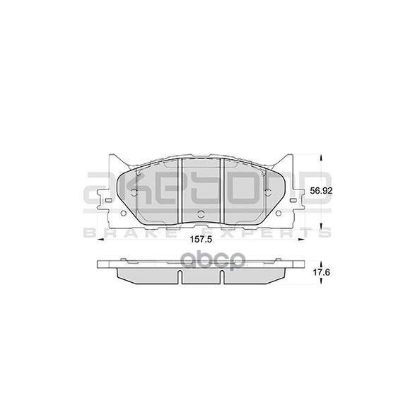 Купить КОЛОДКИ ТОРМОЗНЫЕ ДИСКОВЫЕ ПЕРЕДНИЕ ПОДХОДЯТ ДЛЯ TOYOTA CAMRY 06 AN-734K