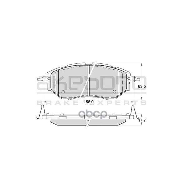 Купить КОЛОДКИ ТОРМОЗНЫЕ ДИСКОВЫЕ ПЕРЕДНИЕ ПОДХОДЯТ ДЛЯ SUBARU LEGASY IV, OUTBACK (BM, BR), TRIBECA (B9) AN-703WK