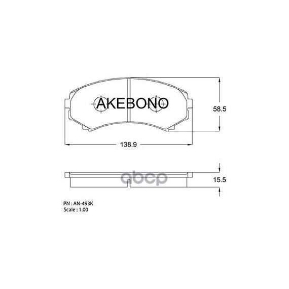 Купить КОЛОДКИ ТОРМОЗНЫЕ ДИСКОВЫЕ ПЕРЕДНИЕ MITSUBISHI PAJERO III-IV AN-493K