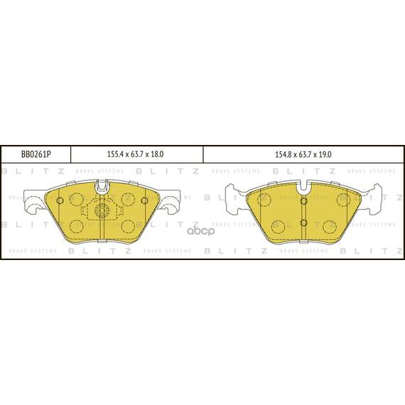 Купить КОЛОДКИ ТОРМОЗНЫЕ ДИСКОВЫЕ ПЕРЕДНИЕ BMW 5(F07/10/11) 08- BB0261P