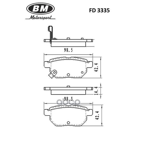 Купить КОЛОДКИ ТОРМОЗНЫЕ ДИСКОВЫЕ ЗАДНИЕ FD3335