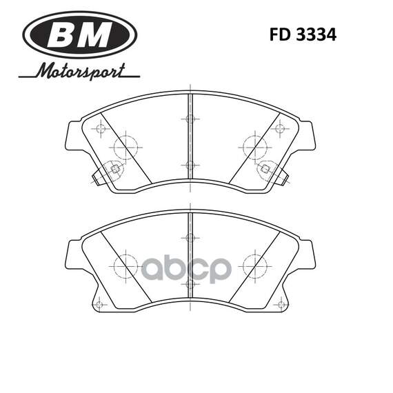 Купить КОЛОДКИ ТОРМОЗНЫЕ ДИСКОВЫЕ ПЕРЕДНИЕ FD3334