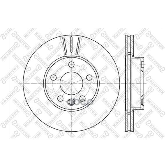 Купить ДИСК ТОРМОЗНОЙ ПЕРЕДНИЙ FORD GALAXY, VW SHARAN 1.8-1.9TDI 95 60202545VSX