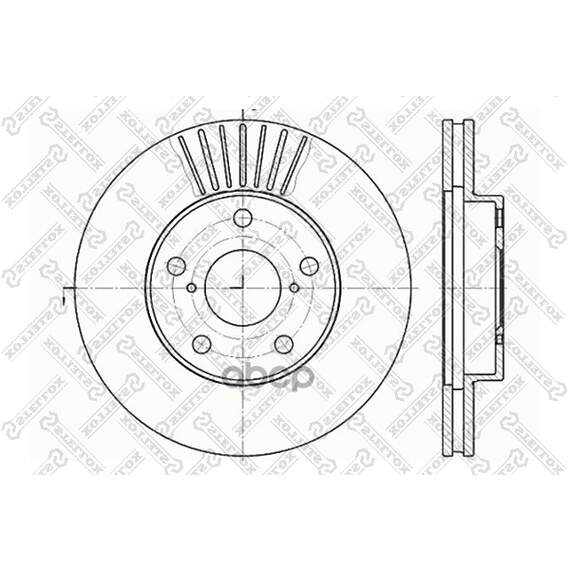 Купить ДИСК ТОРМОЗНОЙ ПЕРЕДНИЙ TOYOTA RAV 4 ALL 00 60204578VSX