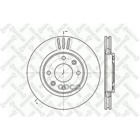 Купить ДИСК ТОРМОЗНОЙ ПЕРЕДНИЙ CITROEN C3/XSARA, PEUGEOT 206 1.1-2.0HDI 60201929VSX