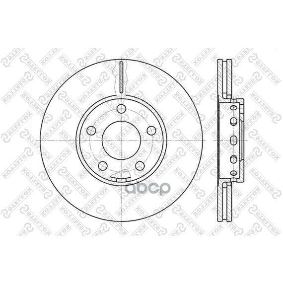 Купить ДИСК ТОРМОЗНОЙ ПЕРЕДНИЙ 10 ОТВ AUDI 100/A4/A6, VW PASSAT ALL 90 60204743VSX