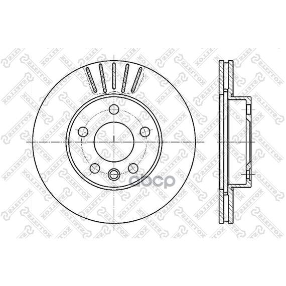 Купить ДИСК ТОРМОЗНОЙ ПЕРЕДНИЙ VW T4 2.0 96 60204768VSX