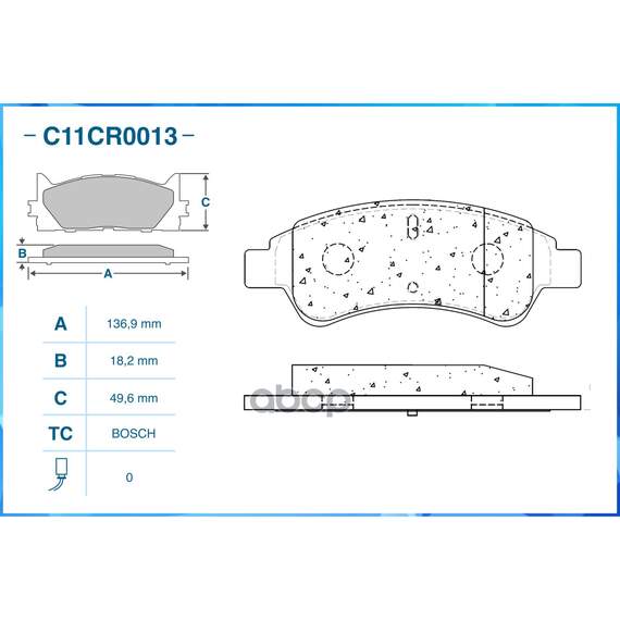 Купить ТОРМОЗНЫЕ КОЛОДКИ ПЕРЕДНИЕ LOW METALLIC C11CR0013