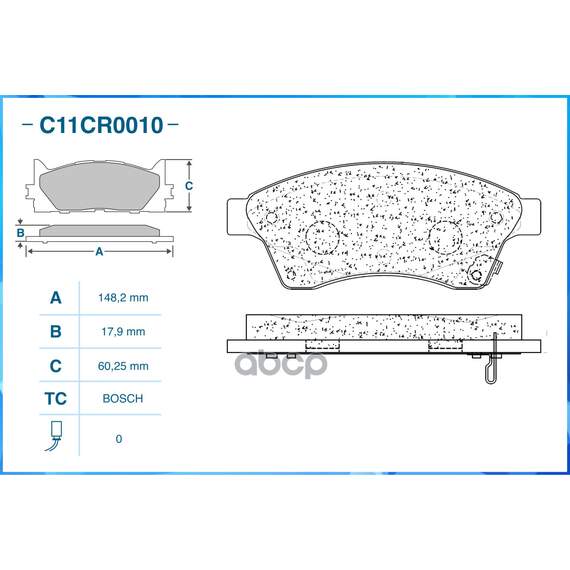 Купить ТОРМОЗНЫЕ КОЛОДКИ ПЕРЕДНИЕ LOW METALLIC C11CR0010