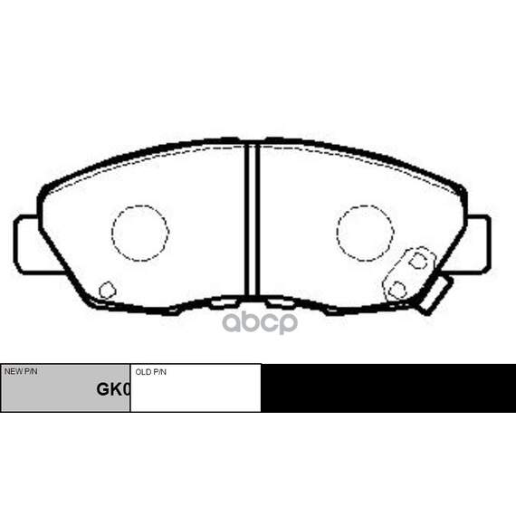 Купить КОЛОДКИ ТОРМОЗНЫЕ ДИСКОВЫЕ ПЕРЕДНИЕ HONDA ACCORD ALL 90-93CR-V 2.0I 02 (НОВ АРТ GK0321) CKHO-4