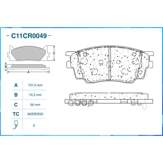 Купить ТОРМОЗНЫЕ КОЛОДКИ ПЕРЕДНИЕ LOW METALLIC C11CR0049