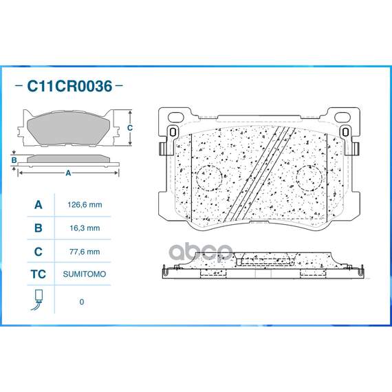 Купить ТОРМОЗНЫЕ КОЛОДКИ ПЕРЕДНИЕ LOW METALLIC C11CR0036