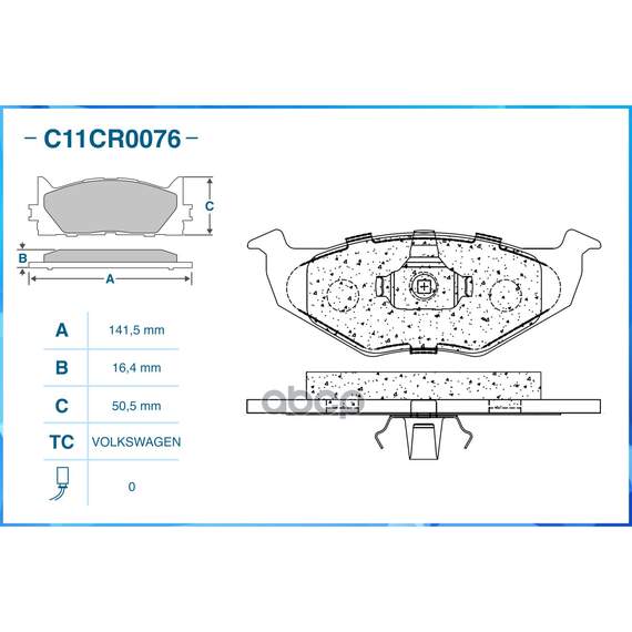 Купить ТОРМОЗНЫЕ КОЛОДКИ ПЕРЕДНИЕ LOW METALLIC C11CR0076