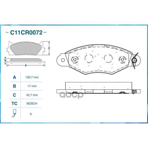 Купить ТОРМОЗНЫЕ КОЛОДКИ ПЕРЕДНИЕ LOW METALLIC C11CR0072