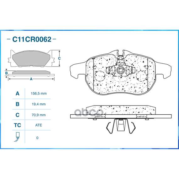 Купить ТОРМОЗНЫЕ КОЛОДКИ ПЕРЕДНИЕ LOW METALLIC C11CR0062