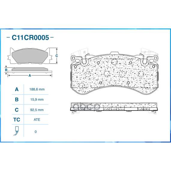 Купить ТОРМОЗНЫЕ КОЛОДКИ ПЕРЕДНИЕ LOW METALLIC C11CR0005