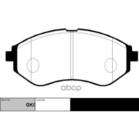 Купить КОЛОДКИ ТОРМОЗНЫЕ ДИСКОВЫЕ ПЕРЕДНИЕ DAEWOO KALOS 1.2I/1.4I 02 (НОВ АРТ GK0439) CKKD-11