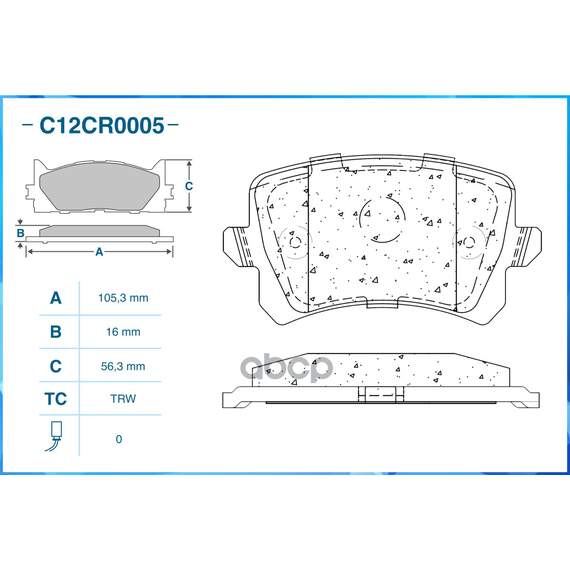 Купить ТОРМОЗНЫЕ КОЛОДКИ ЗАДНИЕ LOW METALLIC C12CR0005