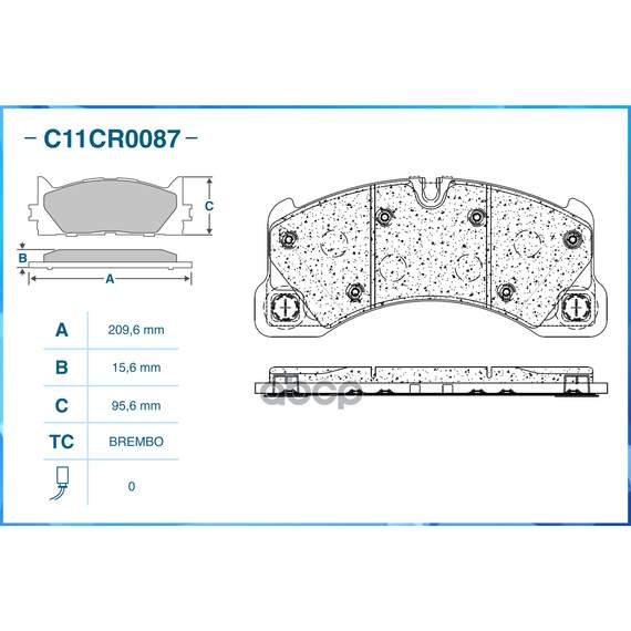 Купить ТОРМОЗНЫЕ КОЛОДКИ ПЕРЕДНИЕ LOW METALLIC C11CR0087