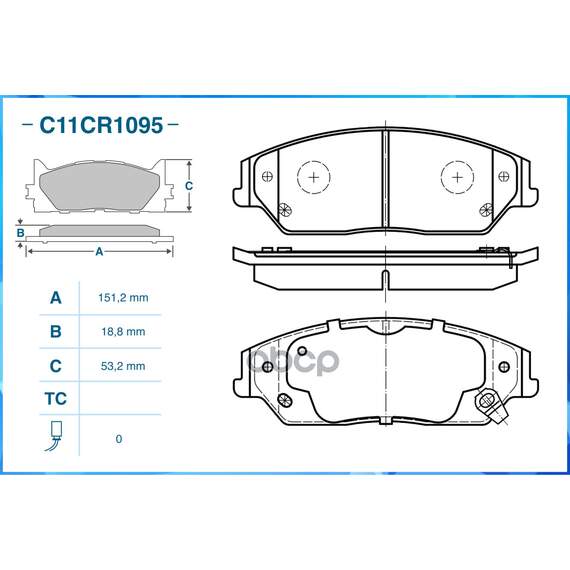 Купить ТОРМОЗНЫЕ КОЛОДКИ ПЕРЕДНИЕ LOW METALLIC C11CR1095