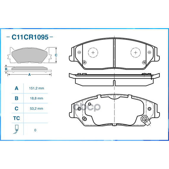 Купить ТОРМОЗНЫЕ КОЛОДКИ ПЕРЕДНИЕ LOW METALLIC C11CR1095