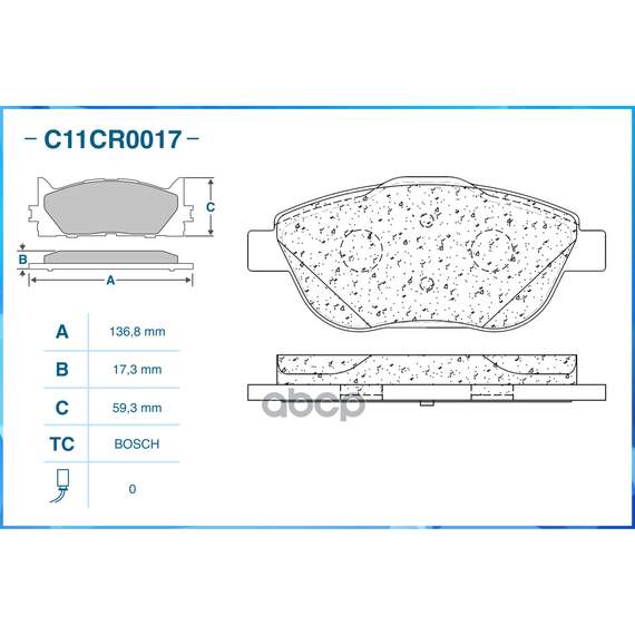 Купить ТОРМОЗНЫЕ КОЛОДКИ ПЕРЕДНИЕ LOW METALLIC C11CR0017