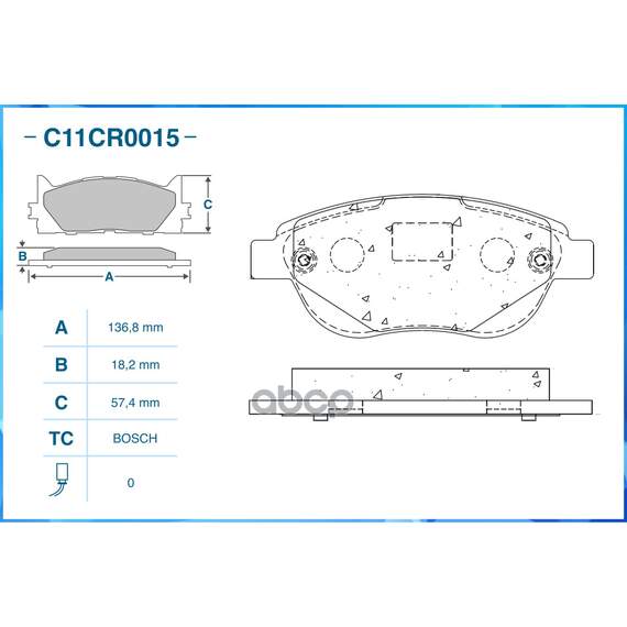 Купить ТОРМОЗНЫЕ КОЛОДКИ ПЕРЕДНИЕ LOW METALLIC C11CR0015