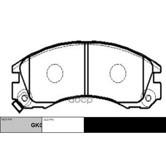Купить КОЛОДКИ ТОРМОЗНЫЕ ДИСКОВЫЕ MITSUBISHI GALANT IV-VI, PAJERO II-III, PEUGEOT 4007 (НОВ АРТ GK0582) CKM-14