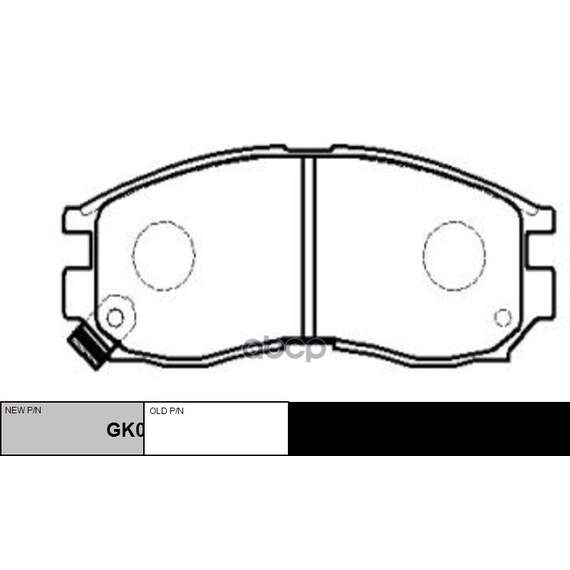 Купить КОЛОДКИ ТОРМОЗНЫЕ ДИСКОВЫЕ ПЕРЕДНИЕ MITSUBISHI GALANT 1.8-2.0TD 87-96/SPACE WAGON 91-98 (НОВ АРТ GK0575) CKM-7