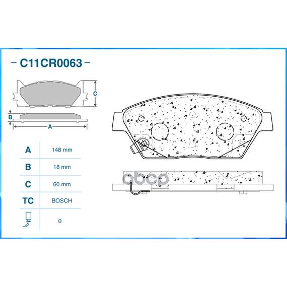Купить ТОРМОЗНЫЕ КОЛОДКИ ПЕРЕДНИЕ LOW METALLIC C11CR0063