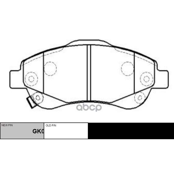 Купить КОЛОДКИ ТОРМОЗНЫЕ ДИСКОВЫЕ ПЕРЕДНИЕ HONDA CR-V 2.0/2.2D/2.4 06 (НОВ АРТ GK0390) CKHO-73