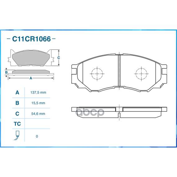 Купить ТОРМОЗНЫЕ КОЛОДКИ ПЕРЕДНИЕ LOW METALLIC C11CR1066